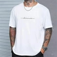 thumbnail image 3 of Simple Summer Men's T-shirt High-quality Men's Top Everyday Casual Sports Shirt Trend New Clothing Oversized Loose Short Sleeve, 3 of 6