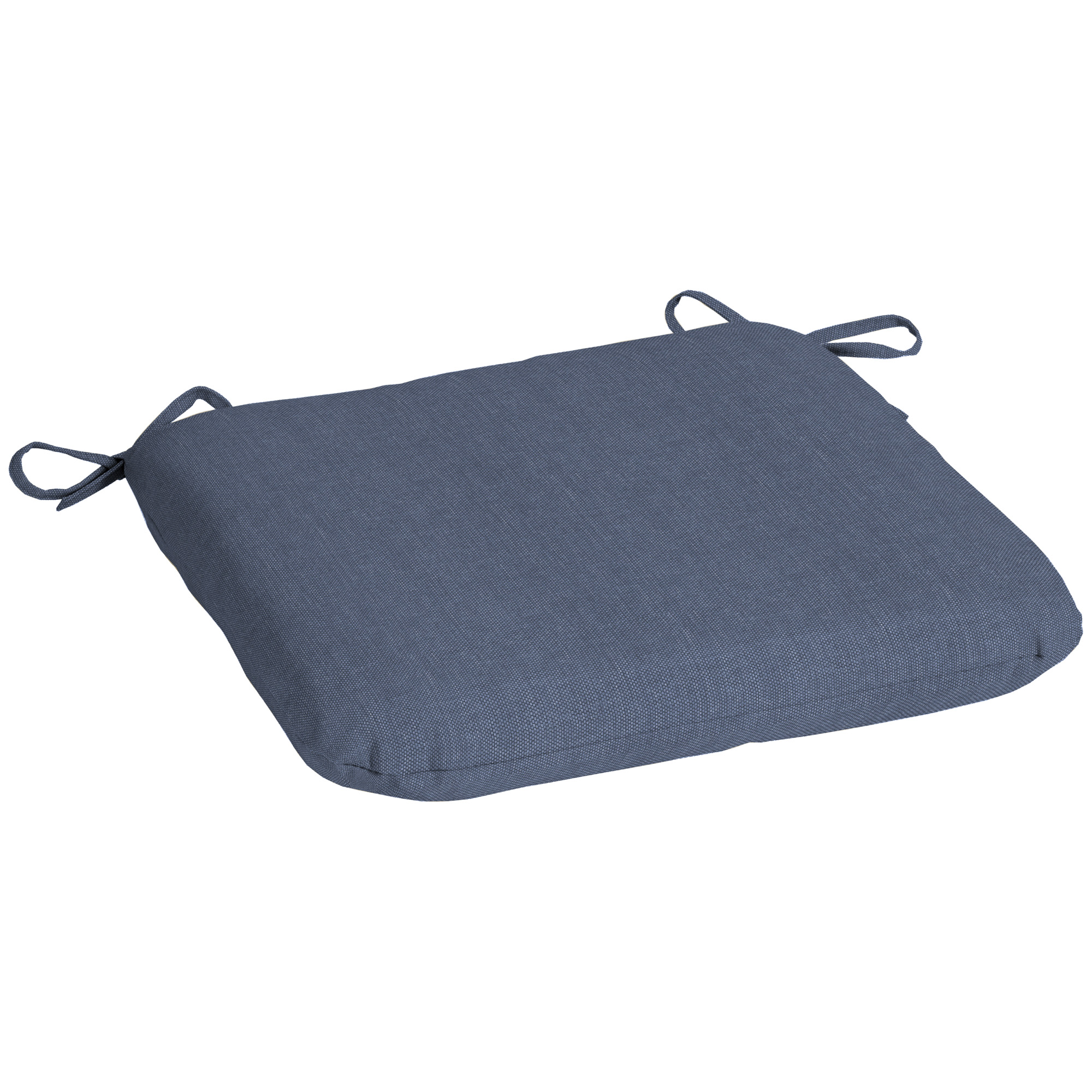 Mainstays 15.5" x 17" Solid Navy Rectangle Seat Pad Outdoor Seating
