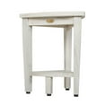 thumbnail image 3 of Oasis Compact Teak Corner Shower Stool with Shelf in Driftwood, 3 of 4