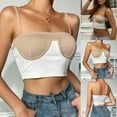 thumbnail image 2 of Gibobby chaleco sin mangas para mujer, de tiras, ropa de discoteca, camisetas para mujer, blusa corta Sexy para mujer(Blanco,M), 2 of 5