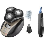 Remington XR1410 Verso Wet & Dry Rotary Electric Shaver, Groomer & Cleanser With BONUS Nose/Ear/Brow Trimmer