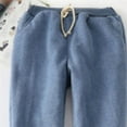 thumbnail image 2 of Sonducket Manténgase abrigado con estilo en invierno Pantalones deportivos de felpa gruesos Pantalones casuales cálidos de invierno elegantes y Prendas para la parte inferior del cuerpo negro XL, 2 of 6