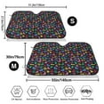 thumbnail image 3 of Kdxio Colorful Excavator Print Windshield Sun Shade,UV Rays and Sun Heat Protection,Sunshade for Car Windshield,Car Shade Front Windshield - Medium, 3 of 6