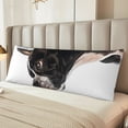 thumbnail image 2 of Fotbe Black And White Boston Terrier Funda para Almohada Corporal con Diseño, Funda de Microfibra Ultrasuave de 20x54 Pulgadas, Ropa de Cama Elegante, 2 of 7
