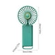 thumbnail image 3 of Mini ventilador portátil de mano, transparente, pequeño, ajustable, recargable por USB, 3 velocidades, potente ventilador de pestañas para mujeres, hombres, con estilo, para interiores y exteriores,, 3 of 6