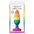 thumbnail image 1 of Colours Pleasure Silicone Anal Plug, Rainbow Edition, Medium, 1 of 3