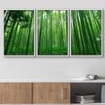 thumbnail image 2 of wall26 Framed Canvas Print Wall Art Set Underneath The Green Bamboo Stalks Nature Wilderness Photography Realism Contemporary Colorful Ultra for Living Room, Bedroom, Office - 16"x24"x3 Whi, 2 of 5