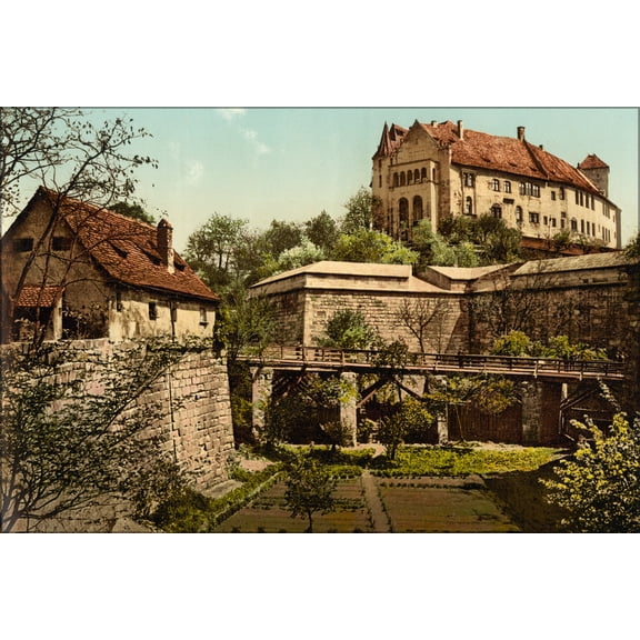 24"x36" Gallery Poster, Nuremberg Castle. 1890