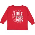 thumbnail image 3 of Inktastic Little Surf Dude with Surfboard Boys Long Sleeve Toddler T-Shirt, 3 of 5