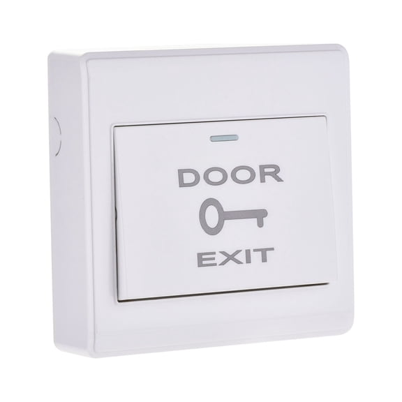 Uxcell Push to Exit Button Release Switch Door Access Control System PC Panel 86mmx86mm 12V 3A White