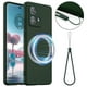 thumbnail image 1 of For Motorola Edge 40 Neo 5G Case Compatible with MagSafe Anti-Drop Liquid Silicone Phone Cover - Dar, 1 of 5