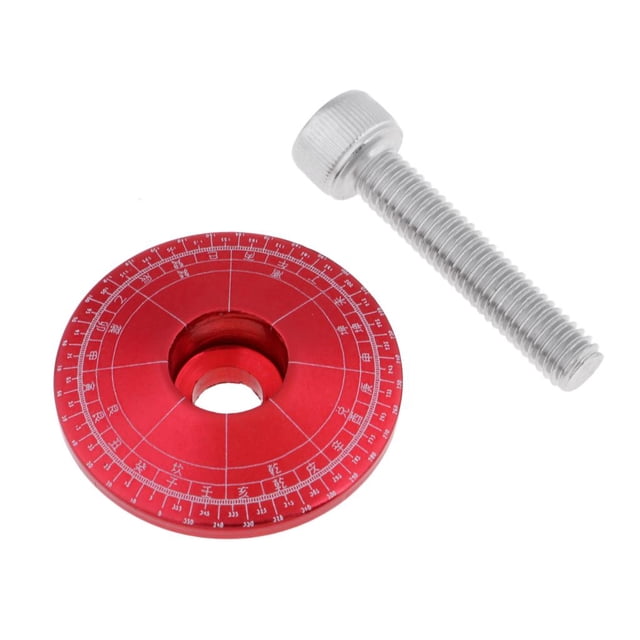 Vástago de Bicicleta Duradero Tapa Cubierta 1 8 Ciclismo Accesorios Set Rojo Macarena