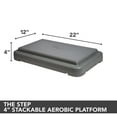 thumbnail image 3 of The Step 4" Stackable Aerobic Exercise Platform with Non-Slip Surface and Nonskid Feet, 3 of 20