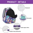 thumbnail image 2 of Earthy Floral Vintage Pattern School Backpack for Student, Durable Composite Oxford Cloth, Adjustable Straps, Breathable Padding, Large Capacity Multipurpose Backpack for Student and Student, 2 of 4