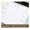 thumbnail image 5 of Portable Thick Paper 2025 Daily Planner Wear-resistant Water-proof Lined Notebook Calendar Soft Cover Personal Journal Travel (White), 5 of 7