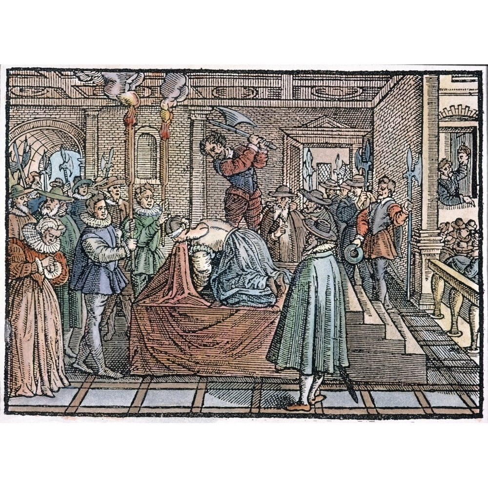 Mary Queen Of Scots N(15421587) The Execution At Fotheringay Castle
