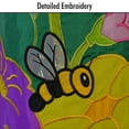 thumbnail image 4 of In The Breeze 4164 — Floral Bee 40-inch Windsock — Fun and Colorful Garden or Yard Decor, 4 of 8