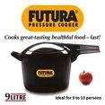 thumbnail image 1 of Futura O90 Hard Anodized Pressure Cooker from Hawkins, 9.0-Litre, 1 of 1