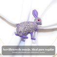 thumbnail image 2 of Abbraccia Servilletero de Conejo de Pascua F Se Tivo Anillo de Servilleta con Forma de Conejo Decorativo para R Se Taurant Se, Banquet Se, 2 of 5