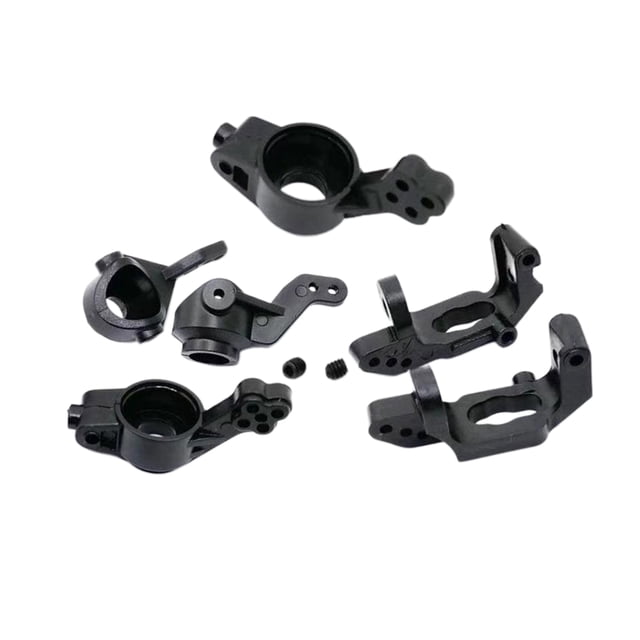 Car direction Hub Carrier Set para HSP 94123/94107/94107pro Rock Crawler camión modelo coche DIY modificación vehículo piezas de repuesto Sunnimix eje de dirección del coche rc
