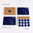 thumbnail image 3 of xianyou-40 Cartes de Remerciement Bleu Marine avec Enveloppes - Notes de Vœux Élégantes Ensemble en Vrac Grande Boîte Aspect Professionnel Parfait pour Mariage, Affaires, Remise de Diplômes, Baby Shower et Bien Plus, 3 of 4