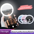 thumbnail image 3 of YAOMOBB Adjustable Brightness Fill Light LED Rechargeable Selfie Fill Light Clip on Round Beauty Ring Light Portable 3 Modes Selfie Lights for Enhanced Photos, 3 of 6