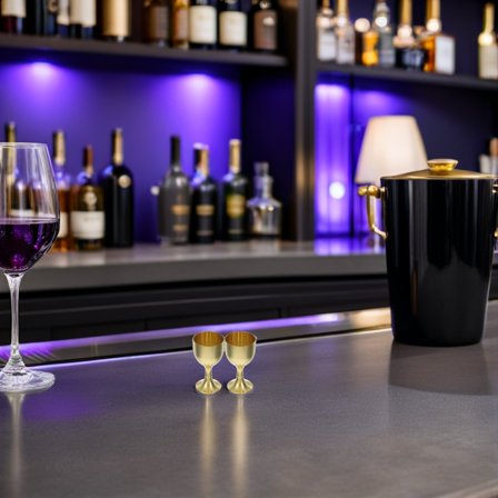 RENACLIPY 4Pcs Vintage Style Copper Chalice Cup Footed Wine Cups for Tabletop Decor