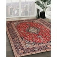 thumbnail image 3 of Ahgly Company Machine Washable Indoor Square Traditional Saffron Red Area Rugs, 3' Square, 3 of 7