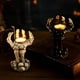 thumbnail image 1 of Fiudx Candelabro de Esqueleto de Halloween, Diseño de Calavera de Resina, Candelabro de Palmera Espeluznante, Decoración Gótica de Mesa, Accesorio para Fiesta Embrujada, Atmósfera Inquietante, Tamaño, 1 of 7