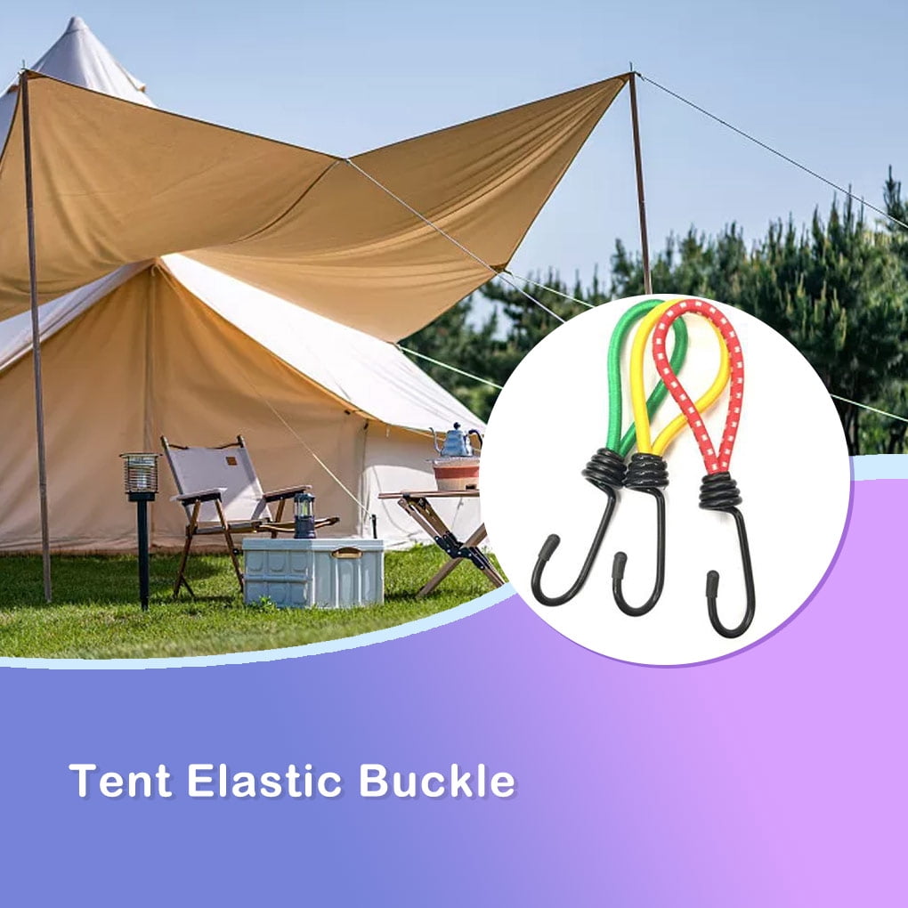 Kit 2 Cordes Réfléchissantes De Camping 4m Avec Tendeurs à Cliquet - Pour Tente, Auvent, Bâche - Noir - Léger Et Réglable - 7