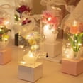 thumbnail image 2 of Xiao Hua Regalos, flores, bolsas de embalaje para cajas de regalo, cajas de embalaje para ramos de flores individuales, cajas de faro, cajas de flores plegables de mano (blancas), 2 of 5