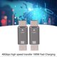 thumbnail image 4 of 2Pcs USB C Male to Male Adapter 8K 40Gbps 100W Fast Charging Alloy Compact Mini USB C Adapter Connector for PCs, 4 of 5