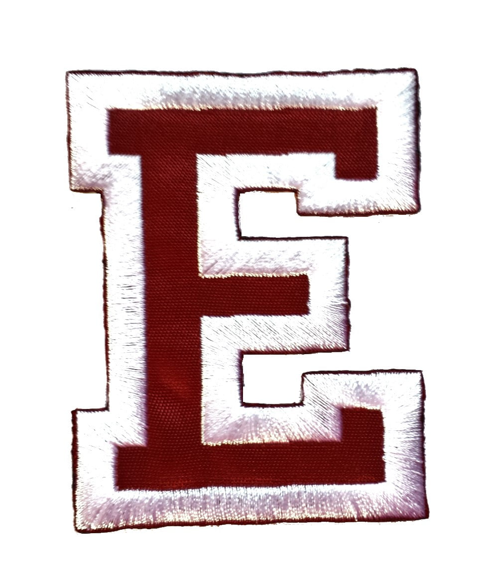 Initials A to Z and Numbers College Varsity Letterman Embroidered Iron