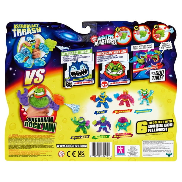 Heroes of Goo Jit Zu Galaxy Blast - Thrash vs Quickdraw Rock