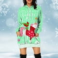 thumbnail image 5 of Colección navideña Lindo alce ciervo Impresión digital 3D Vestido con capucha elegante y dulce para damas, 5 of 5