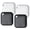 Black & Black & White & White, variant on Air Tracker, Bluetooth Tracker Tag-4Pack, Key Finder Works with Find My App (iOS Only), Smart Tag for Keys/Wallets/Luggage Worldwide Tracking, Replaceable Battery, IP67 Waterproof, FCC Approved