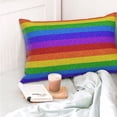 thumbnail image 5 of Kdxio Cotton Pillow Cases 16"x24" Pillowcases,Soft and Breathable Bedroom Pillow Cases-Colorful Glitter Rainbow, 5 of 8