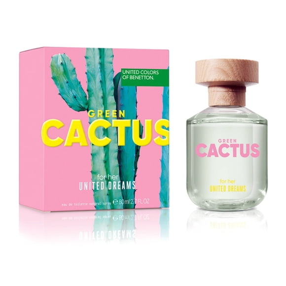 United Dreams - Green Cactus by United Colors of Benetton for Women - 2.7 oz EDT Spray