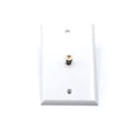 thumbnail image 2 of Conector de pared de video blanco para cable coaxial tipo F para placa, 2 of 2