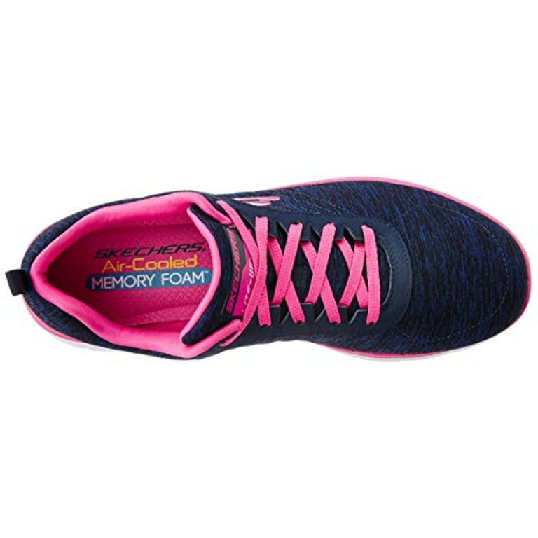 Women's Flex Appeal 2.0 Sneaker, Navy Pink, 10 M US Walmart.com