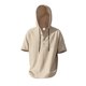thumbnail image 5 of pstuiky Camisas casuales de manga corta para hombre, Camisa informal de lino de verano de color liso para hombre, manga corta, cuello alto, botones y bolsillos camisas casuales para hombre xxl, 5 of 9