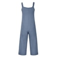 thumbnail image 3 of UDAUDU Womens Rompers Casual Dressy Jumpsuits Loose Fit Sleeveless Baggy Harem Pants Romper Jumpers Summer Outfits Navy L, 3 of 6