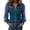 Dark blue, variant on Gsakboxl Womens Tops Women Fashion Faux Denim Patchwork Long Sleeve Blouse Elegant V Neck Sheer Mesh Lace Spliced Breathable Casual Spring Daily Shirts Black L