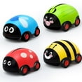 thumbnail image 5 of Cartoon Insect Pull Back Car Child Beetle Fall Resistant Inertia Car 1-3 Year Old Baby Mini Toy W1A9, 5 of 10