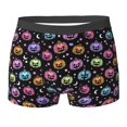 thumbnail image 6 of Men's Boxer Briefs, pink pumpkin halloween Soft Comfy Mens Underwear Boxer Briefs Breathable With Widen Waist, 6 of 7