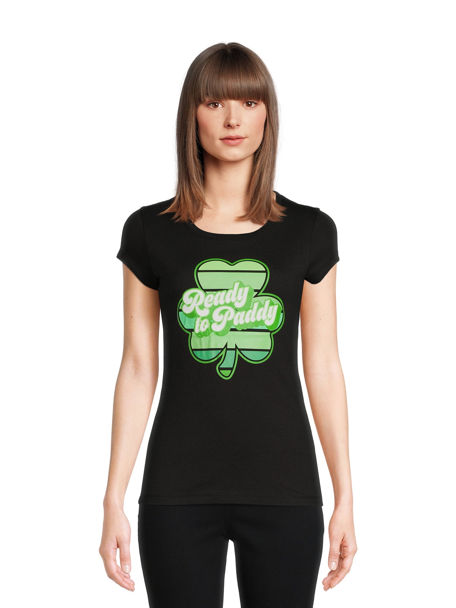 St Patricks Ready to Paddy  Womens Graphic T-Shirt