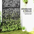 thumbnail image 4 of Outsunny Metal Outdoor Privacy Screen, Freestanding Outdoor Divider, 4 of 10