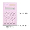 thumbnail image 3 of Djunllk Calculator - Solar Battery Dual Power 8 Digit LCD Display Solid Color Classic Mini Desk Scientific Calculator, Portable Exquisite Standard Function for On-the-Go Office Home School, 3 of 9
