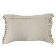 thumbnail image 4 of Creative Co-Op Stonewashed Cotton Slub Lumbar Pillow with Dot Pattern and Fringe, 4 of 5