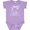 Lavender, variant on Great White Shark Jumping in White Boys or Girls Baby Bodysuit
